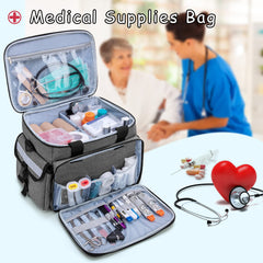 CURMIO medical bag two-way zipper allows fast access.