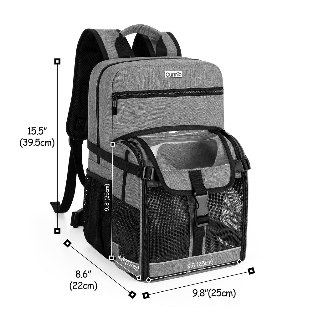 CURMIO padded top handle offers comfortable carrying