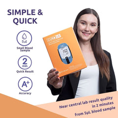 CUROfit capillary rods enable easy home blood sampling.