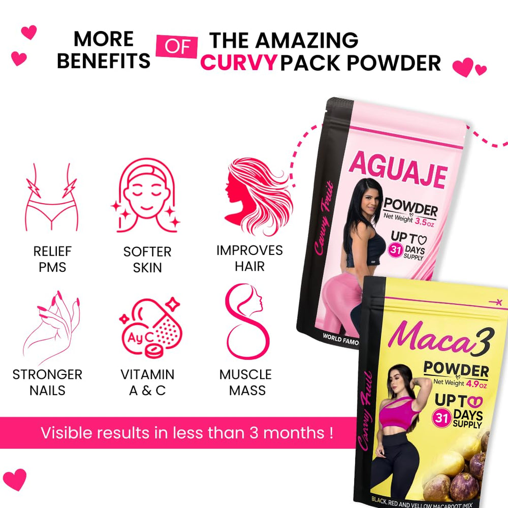 Curvy Fruit front-pack image showcases natural plant-based blend.