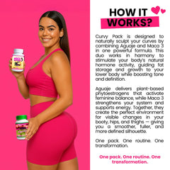 Curvy Fruit red maca capsules for natural volume