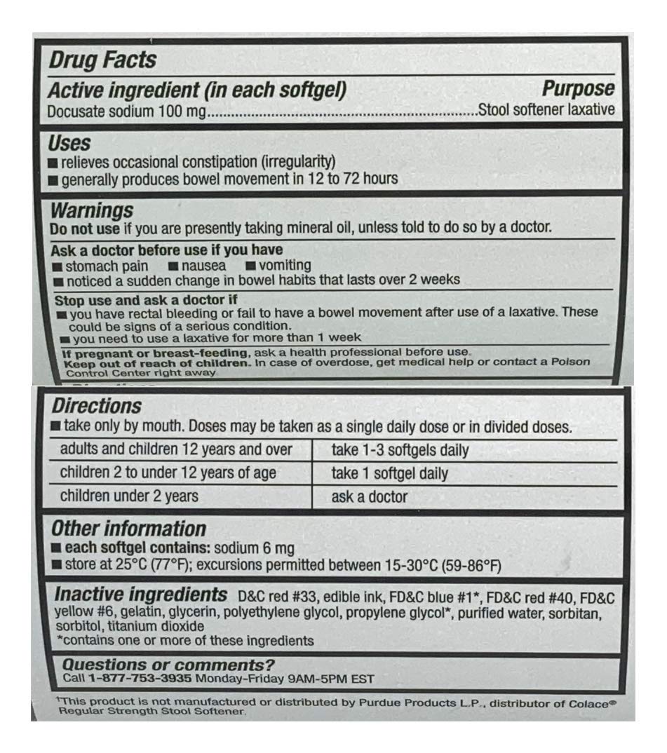 CVS Health Stool Softener softgels jar packaging showing 750-count supply.