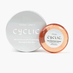 Cyclic Soap 40g bottle pouring for normal to oily skin, helps reduce excess oil.