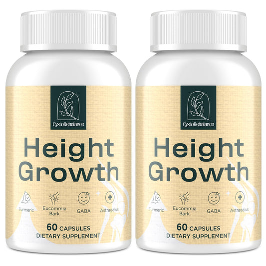 CystoRebalance 25-in-1 bottle shows mineral blend for bone strength and growth