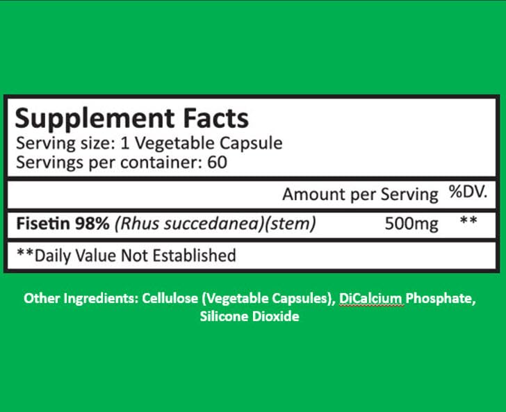 CYTOLYFE Fisetin bottle front for daily cognitive focus support.