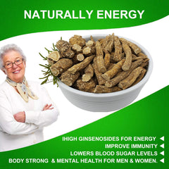 Slices added to a soup for subtle ginseng enrichment