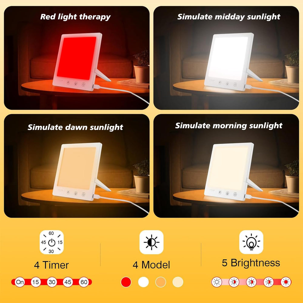 DABLEIBEN lamp shows 10,000 Lux white light for focus.