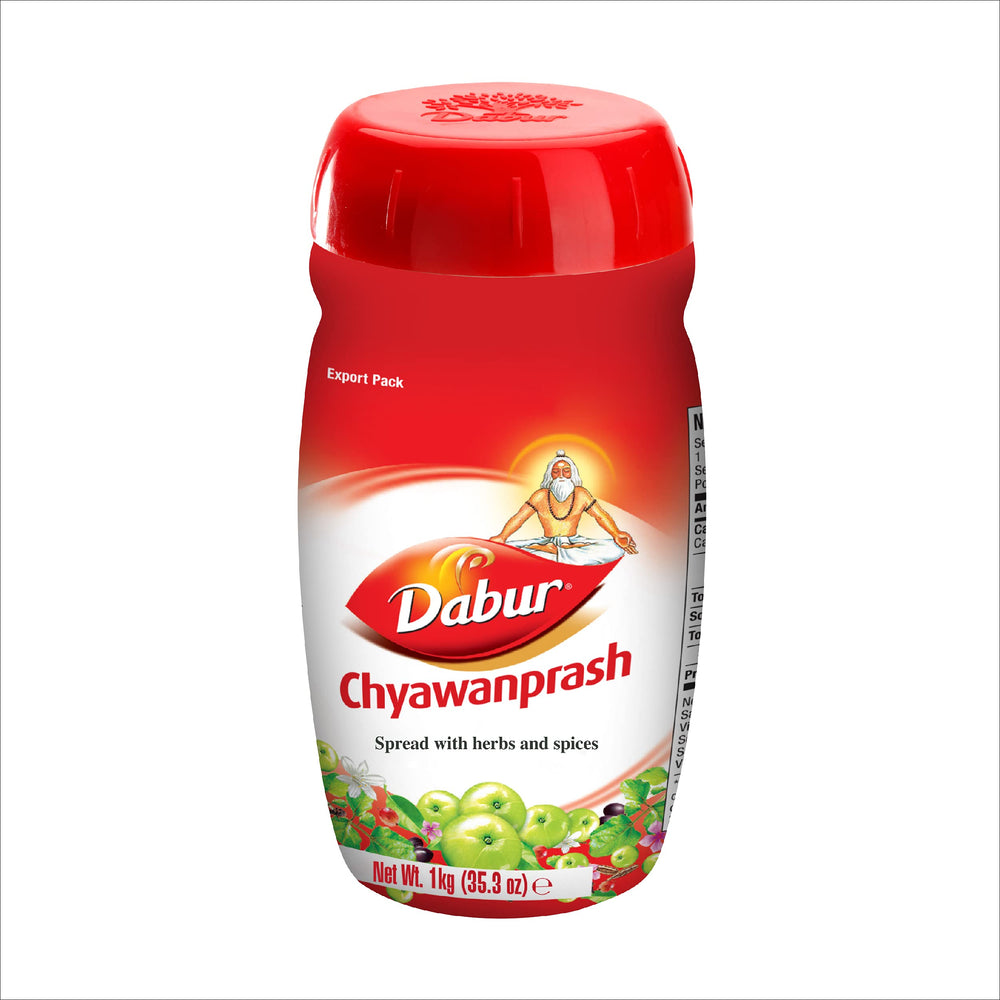 Dabur Chyawanprash Spread 3-pack jars ready for family use.