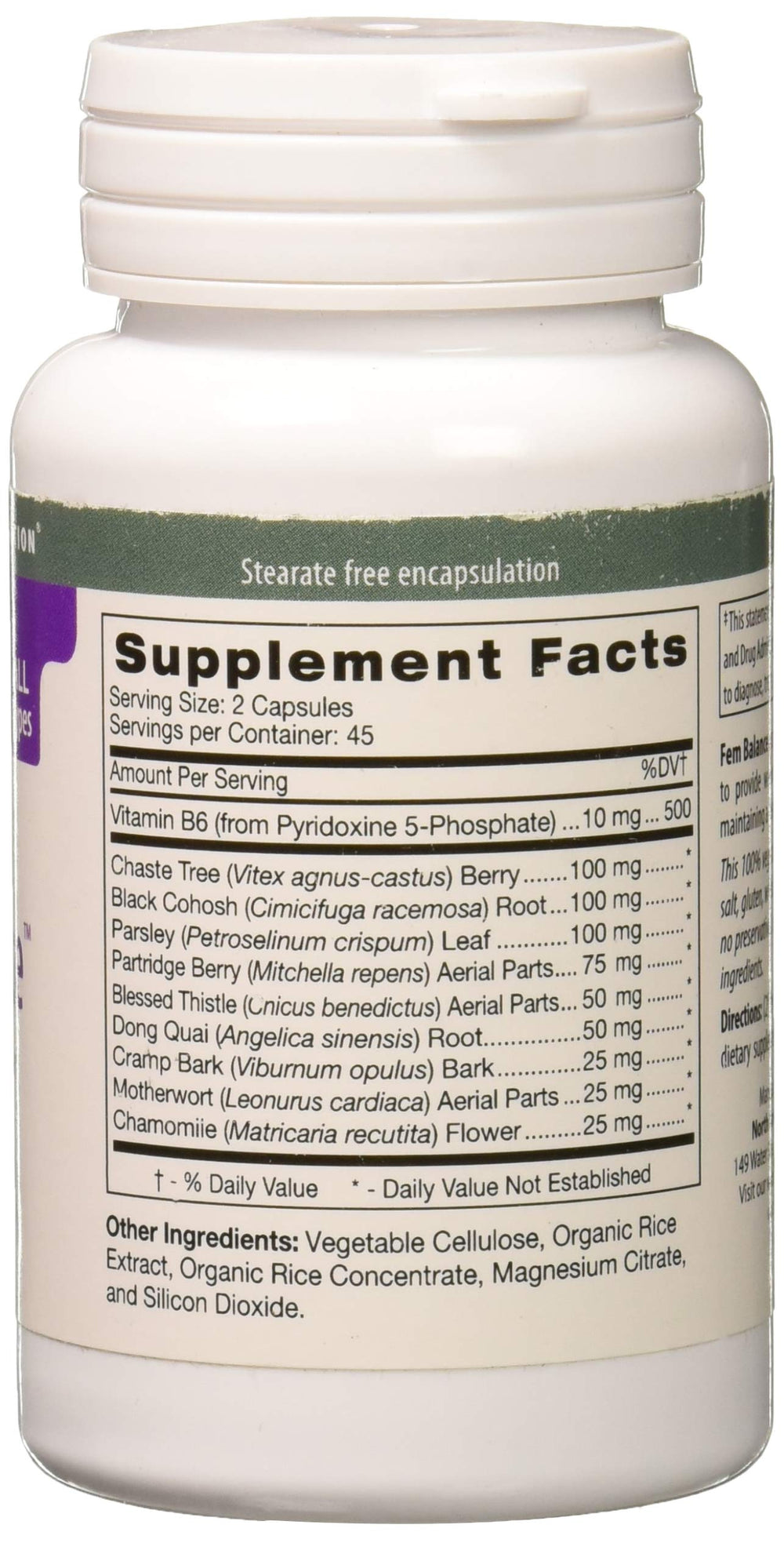 D'Adamo Fembalance packaging and label emphasizing dietary supplement for everyday wellness.