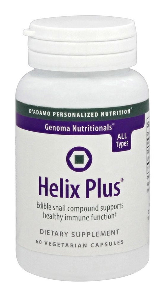 D'Adamo Helix Plus bottle front view indicating immune support potential.