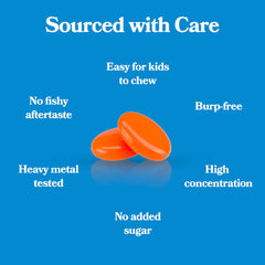DAIKEN two-pack omega-3 gummy bottles for family use.