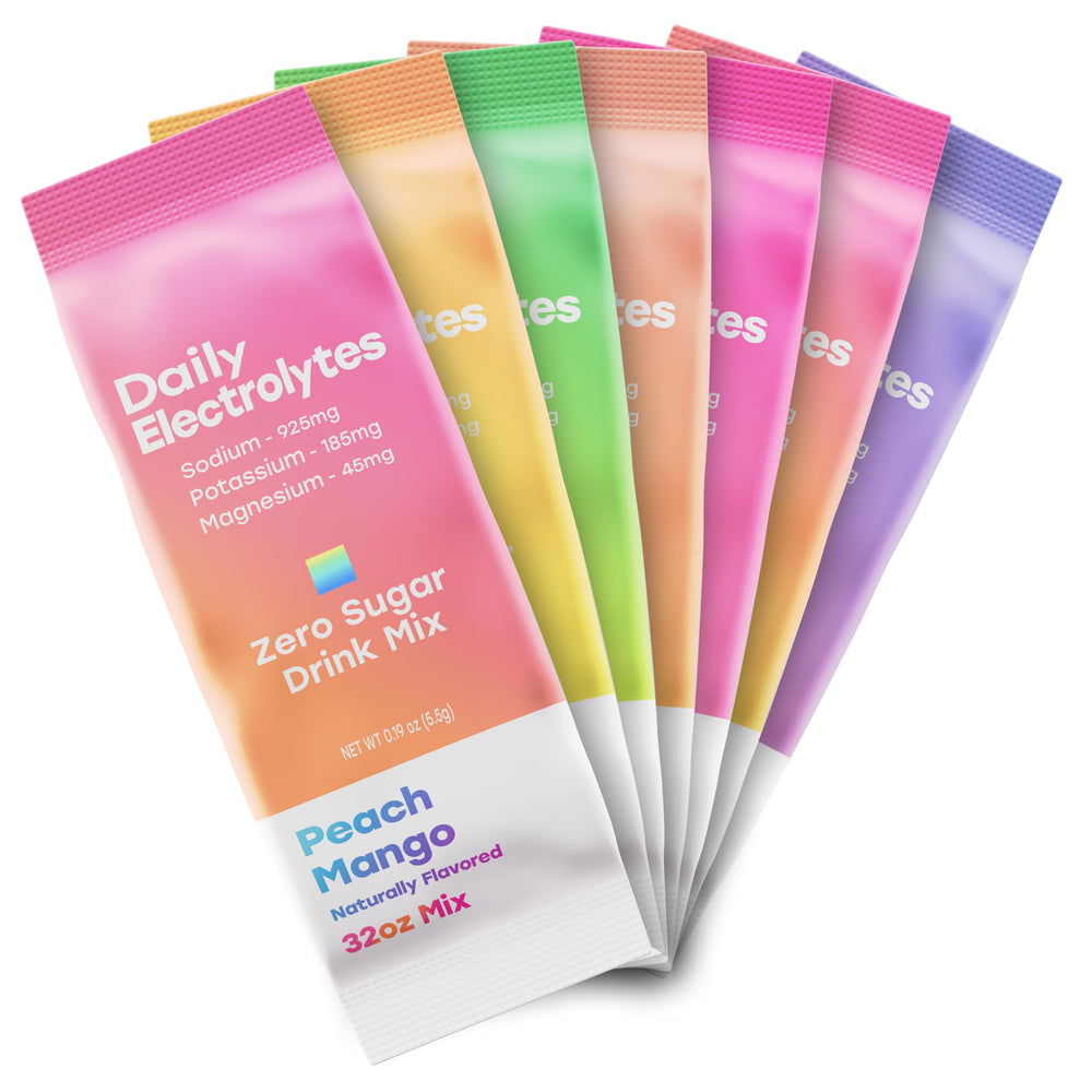 Mixed berry flavor packets ideal for travel hydration