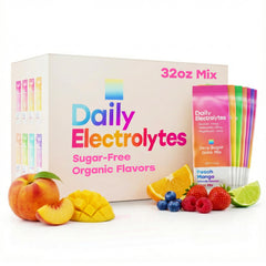 Daily Electrolytes Jumbo Sticks packaging shown for on-the-go hydration