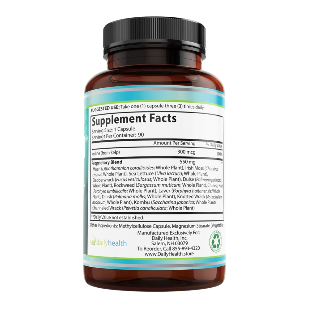 Daily Health Seatrition vegetarian capsules for convenient daily routine