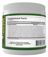 Daily Health Ultimate Greens vegan-friendly formula, supports plant-based diets.