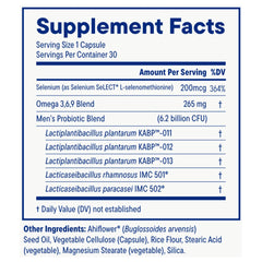 Daily Nouri Probiotics for Men use-case graphic suggests daily routine.