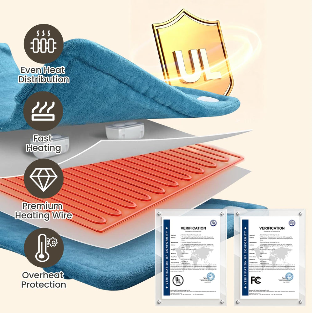 DAILYLIFE heat-settings highlight adjustable warmth for neck-shoulders comfort.