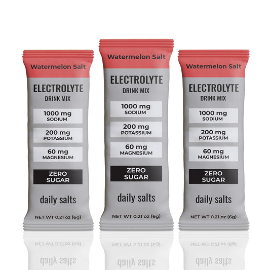 Daily Salts Watermelon Salt hydration stick on-the-go electrolyte support.