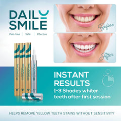 DailySmile extra-sensitive pen highlights gentler formula for sensitive teeth.