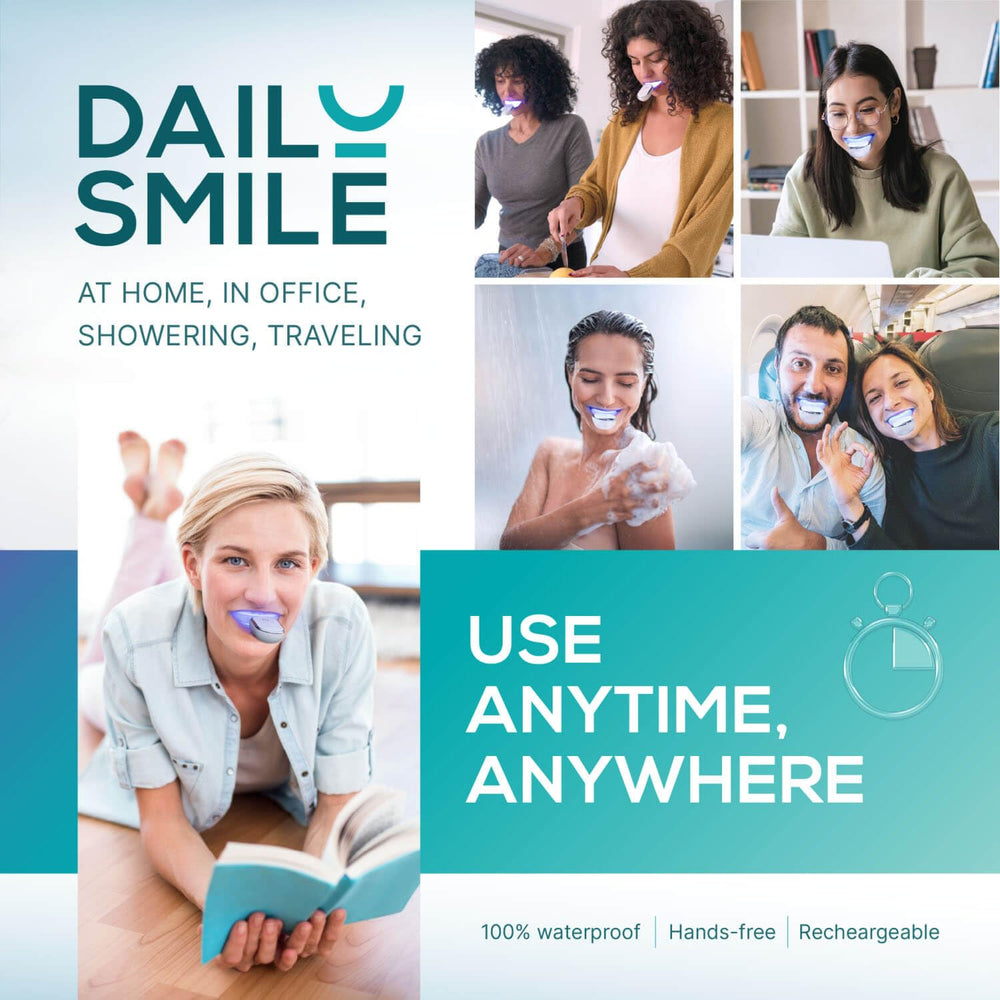 DailySmile FDA-registered facility label on packaging for safety.