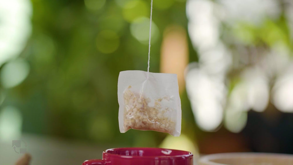Dairyland American Ginseng Tea Bags steeping with lemon ready for a gentle morning uplift.