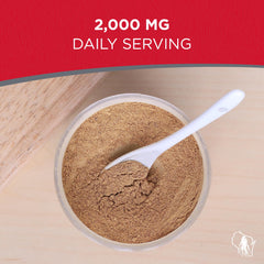 Dairyland Korean Panax Ginseng root powder close-up with earthy texture.