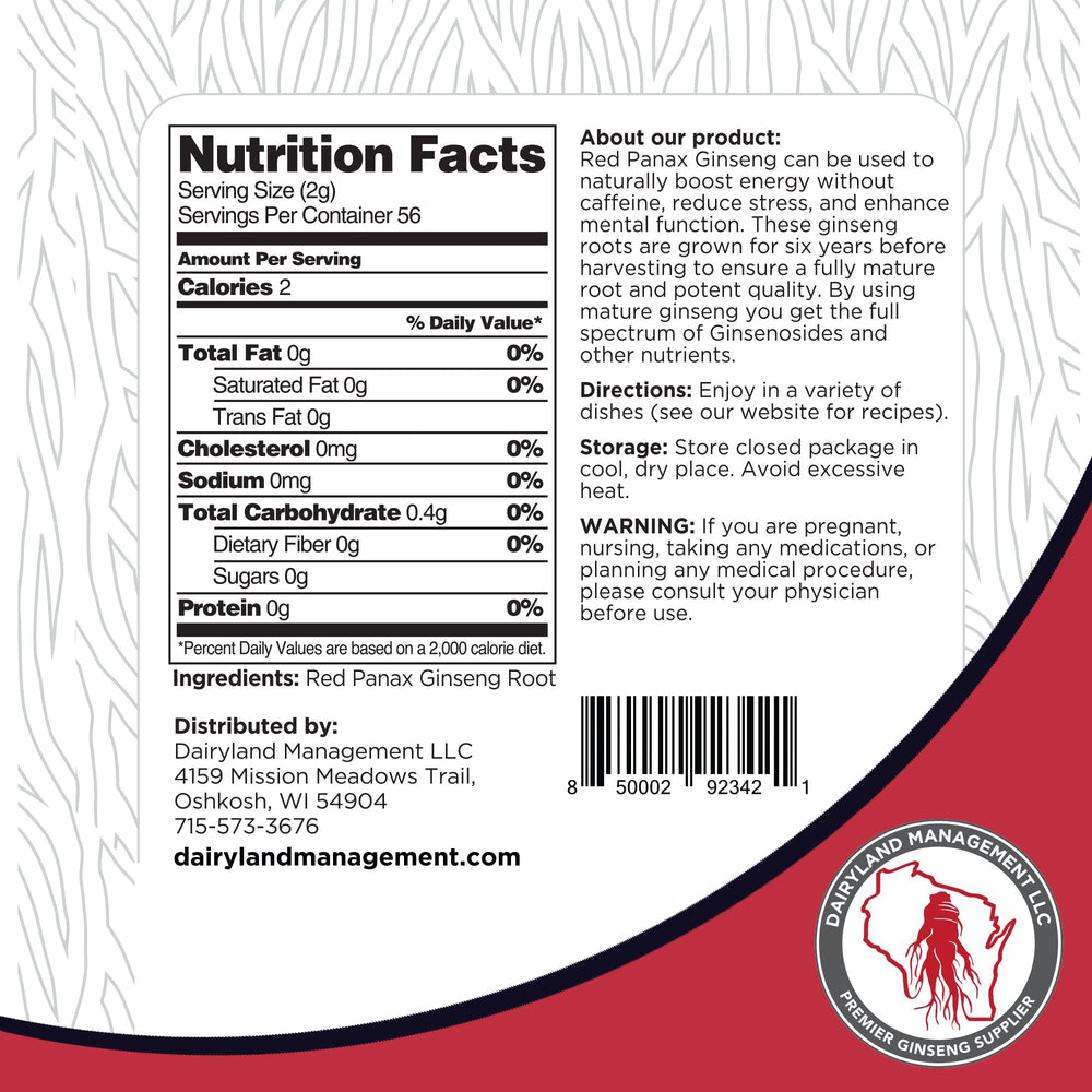 Dairyland Red Panax Slices korean-origins image underscoring authentic sourcing and quality.