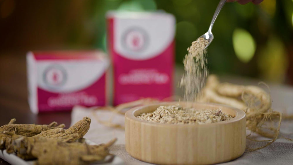 Dairyland Wisconsin-grown ginseng farm scene emphasizing premium origin.