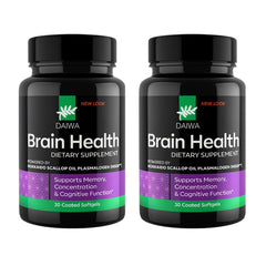 Daiwa Advanced Omega-3 Brain bottle shows easy daily use for focused thinking