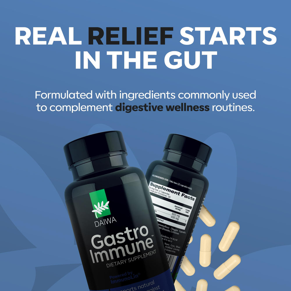 Daiwa GastroImmune packaging design conveys trust and accessibility.