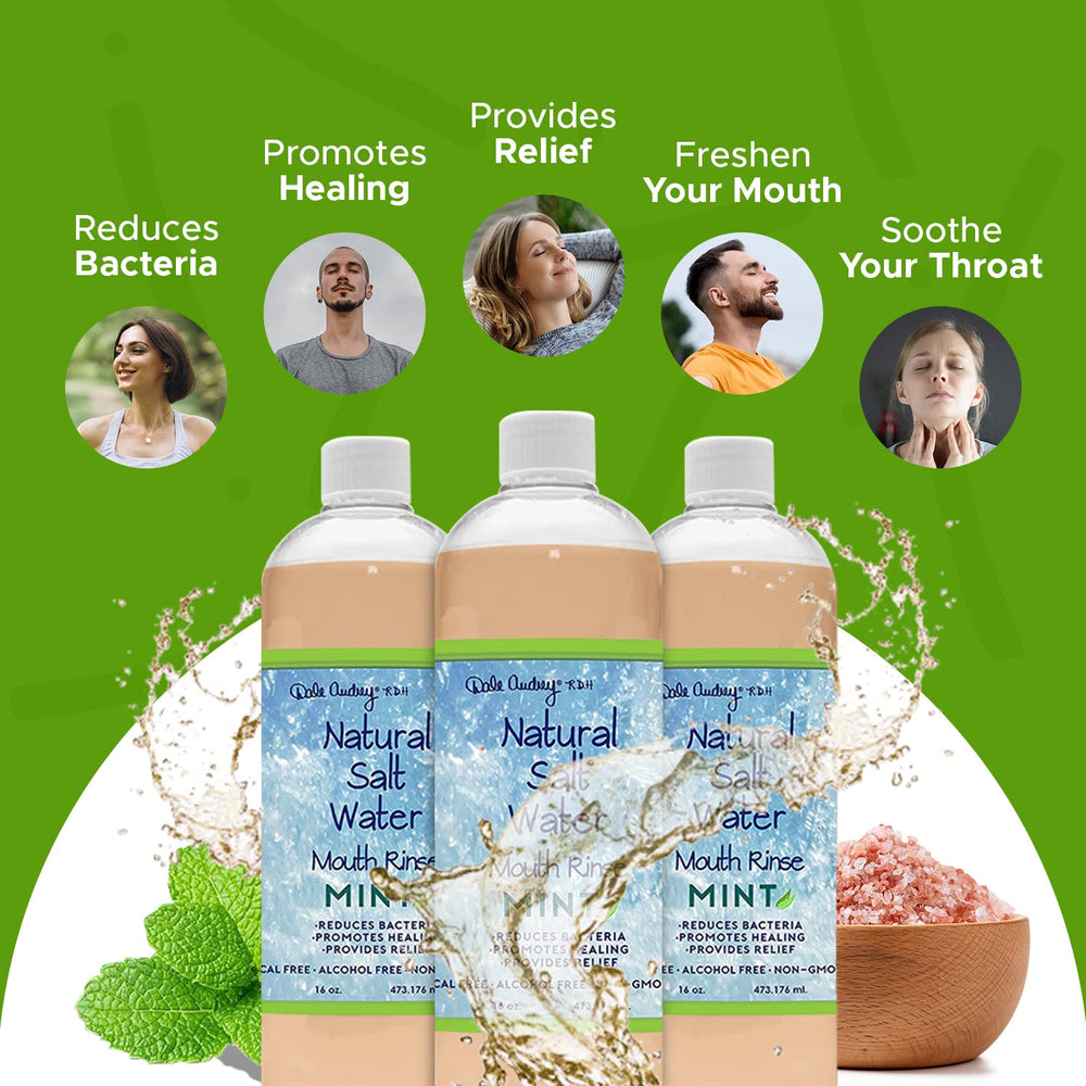 Dale Audrey alcohol-free label emphasizing vegan and fluoride-free benefits