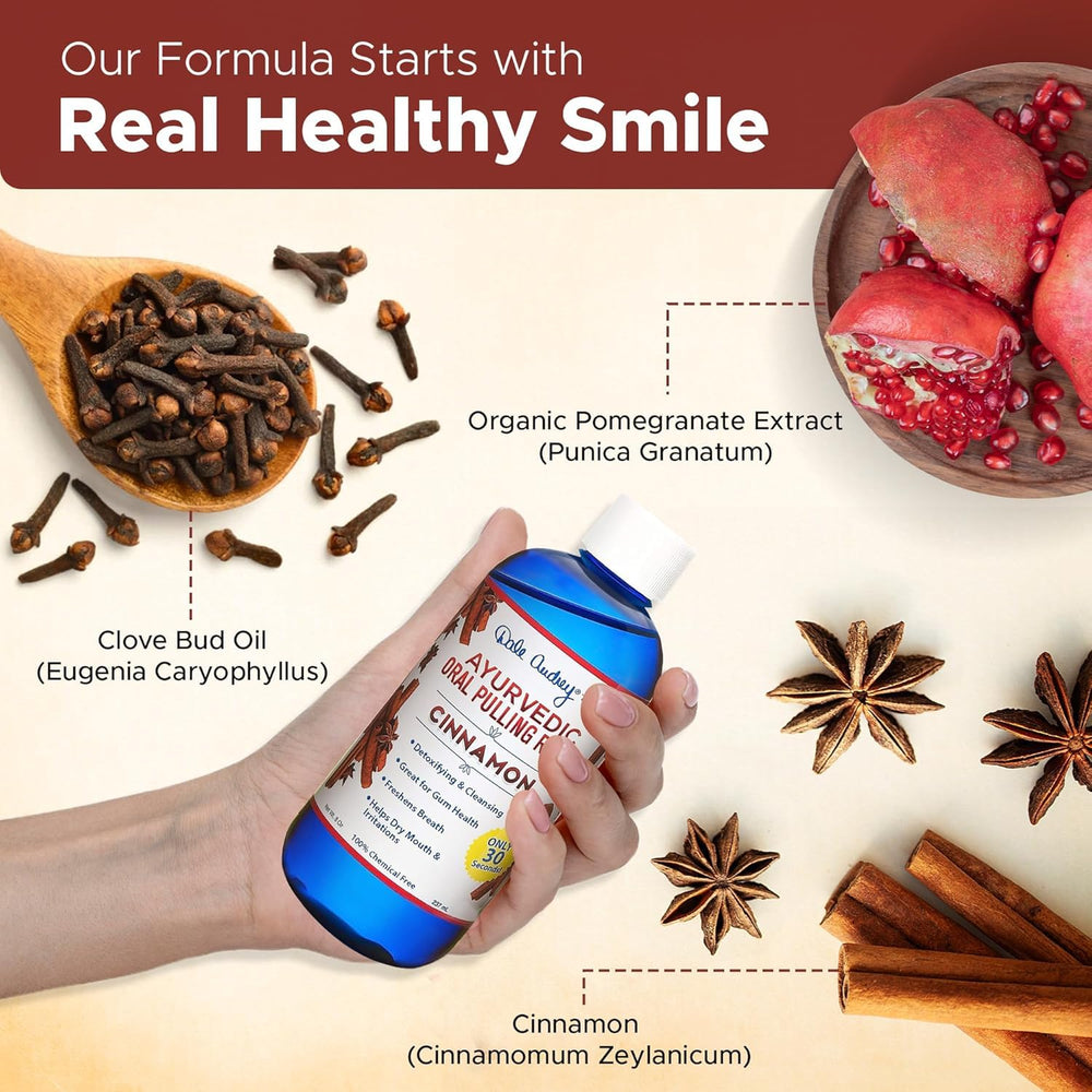 Dale Audrey teeth and gums care visual emphasizing oral health