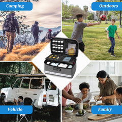 Damero top handle enables easy portability on the go