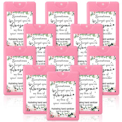 Dansib 24-pack travel size hand sanitizer sprays in pink, pocket-friendly for easy cleaning on the go.