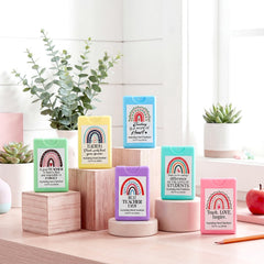 Dansib rainbow sticker set on the bottles adds cheerful motivation