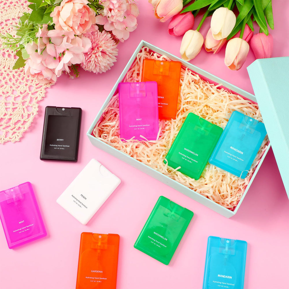 Fruit scent labels indicate six fragrances for quick selection.