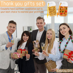 Gift ready sanitizer set with keychains for easy gifting