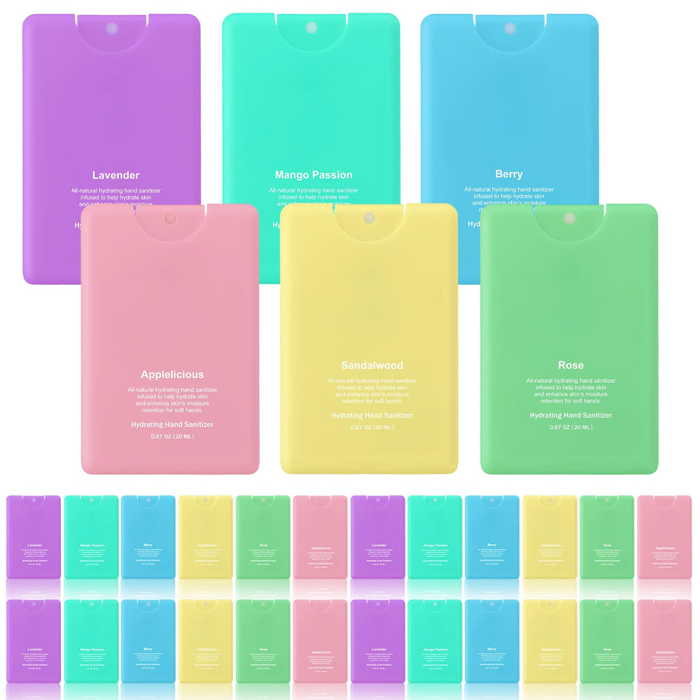 Dansib hand sanitizer spray 24-pack colorful pocket set keeps you refreshed on the go.