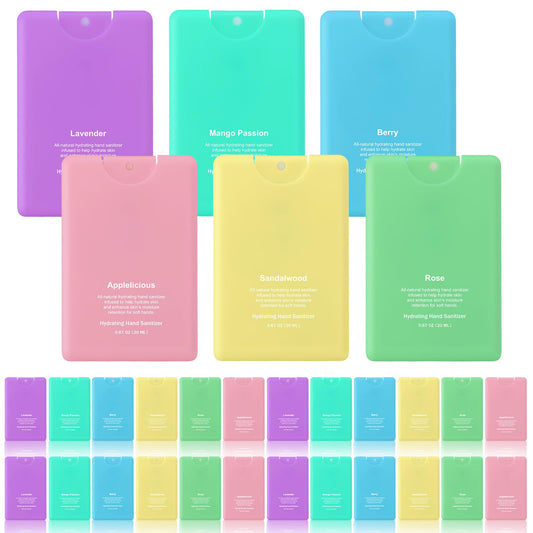 Dansib hand sanitizer spray 24-pack colorful pocket set keeps you refreshed on the go.