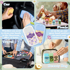 Dansib hyacinth scented hand sanitizer spray bottle with pleasant aroma