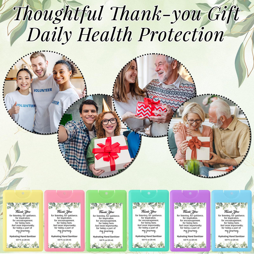 Dansib inspirational quote stickers on sanitizer bottles