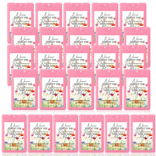 Dansib mini hand sanitizer pink bottle with inspirational quotes for daily confidence