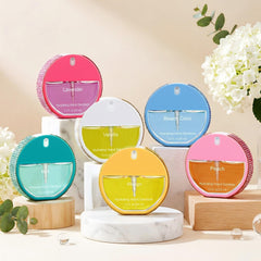 Dansib pastel white bottle with colorful rhinestones adds a stylish touch to daily sanitizing.