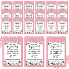 Dansib rose-scent mini sanitizer in 24-pack, convenient for on-the-go cleansing
