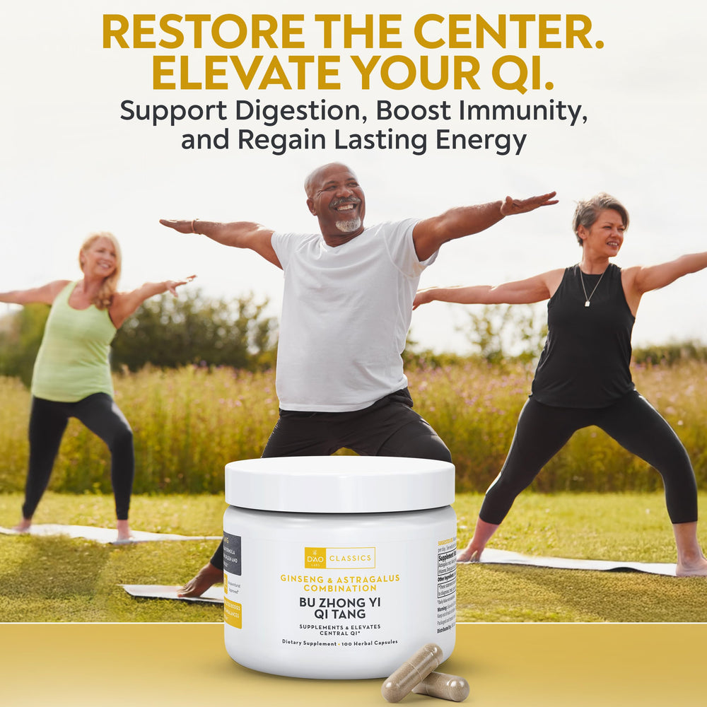 DAO Labs Bu Zhong Yi Qi Tang capsules close-up for everyday wellness