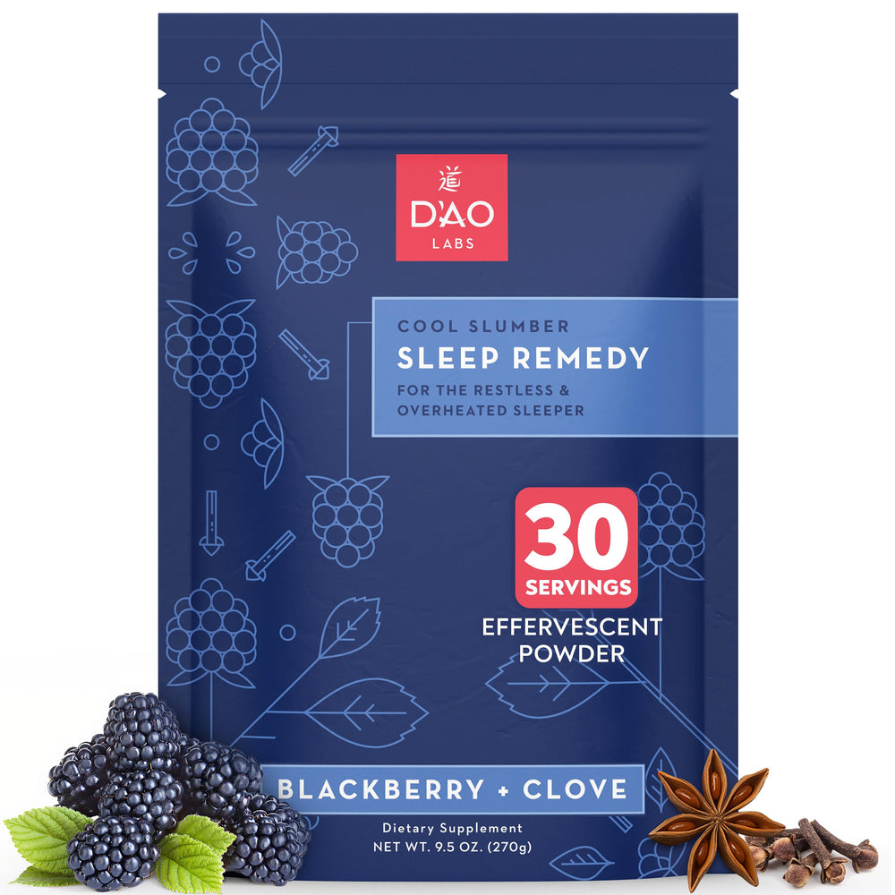 DAO Labs Cool Slumber bottle front, ready for a cool, restful night.