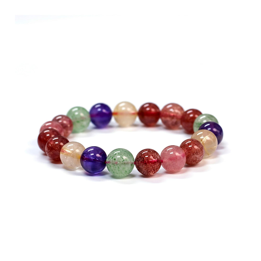 Dare to Mystic strawberry quartz bracelet beads promote balance