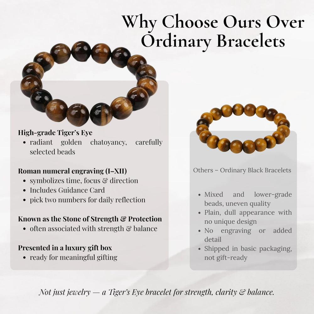 Dare to Mystic Tiger’s Eye Bracelet pairs with casual and professional outfits.