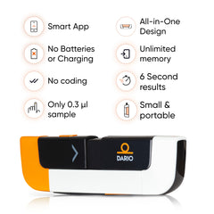 Compact, portable DARIO design ready to fit in a pocket