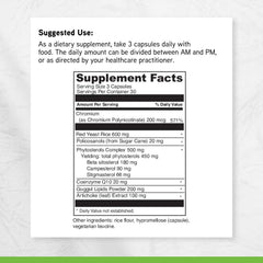 CoQ10 coenzyme content shown in capsule form.